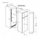 AEG SDB41411AS beépíthető felülfagyastós hűtőszekrény, A+, 144 cm