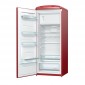 Gorenje ORB153R-L A+++ egyajtós, retró hűtőszekrény, vörös színben, balos ajtónyitással