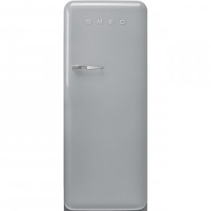 SMEG FAB28RSV5 Egyajtós hűtő retro design, 150 cm magas, 244+26 liter, jobbos, szürke