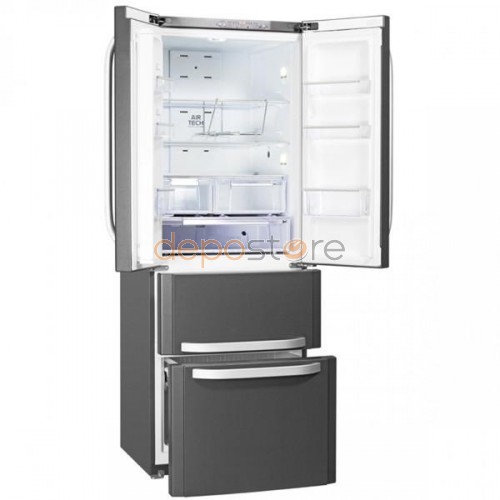 Hotpoint-Ariston E4D AA SBC A+ 70 cm széles 4 ajtós hűtőszekrény Fekete
