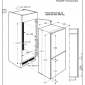 Progress PKG1443 beépíthető, alulfagyasztós hűtőszekrény, A+, 144 cm