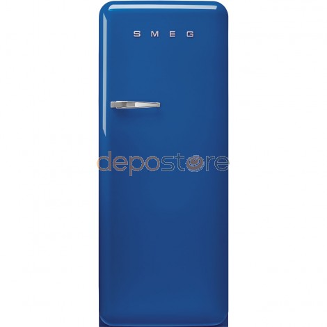 SMEG FAB28RBE5 Egyajtós hűtő retro design, 150 cm magas, 244+26 l űrtartalom, jobb oldali pántok, kék