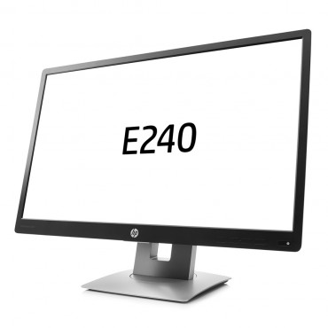 LCD HP 24" E240; black/silver, B+;1920x1080, 1000:1, 250 cd/m2, VGA, HDMI, DisplayPort, USB Hub, AG