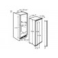 AEG SFE81826ZC Beépíthető egyajtós hűtő A++ Fresh fiókok 178 cm