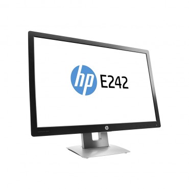 LCD HP 24" E242; black/gray, A;1920x1200, 1000:1, 250 cd/m2, VGA, HDMI, DisplayPort, USB Hub, AG