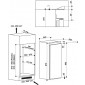 Privileg PRFIF131A++ (Bauknecht KVIE500) Beépíthető egyajtós hűtő kis fagyasztóval 87,3cm