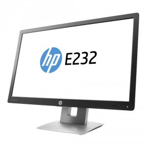 LCD HP EliteDisplay 23" E232; black/silver, A;1920x1080, 1000:1, 250 cd/m2, VGA, HDMI, DisplayPort,