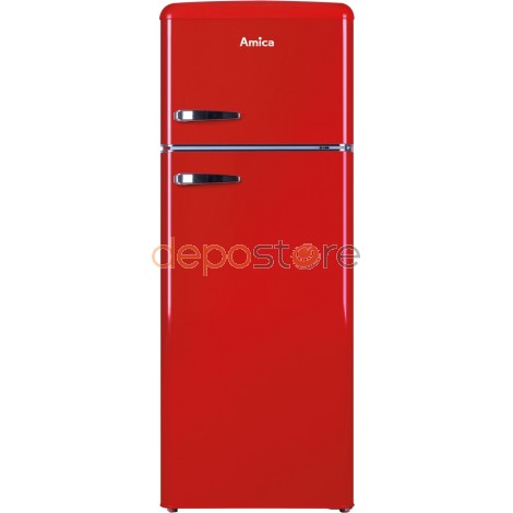 AMICA KGC15630R A++ Szabadonálló Felülfagyasztós Retro Hűtő