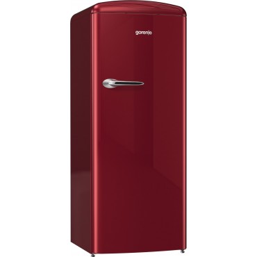 Gorenje ORB153R A+++ Egyajtós, Retró hűtőszekrény, vörös Jobbos 154 cm