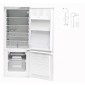 AMICA EKGC36155 Beépíthető kombinált hűtőszekrény, A+, 144 cm