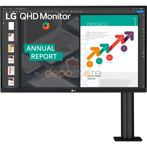 LG 27QN880 27'' méretű QHD IPS monitor HDR10-zel és AMD FreeSync™ technológiával