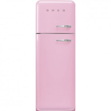 SMEG FAB30LPK5 felüfagyasztós retro hűtő, 172 cm, 222+72 liter, 0°zóna, balos, rózsaszín