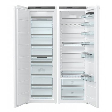 Gorenje RI5182 hűtő + FNI5182A1 fagyasztó; Beépíthető Side by Side, külön-külön, 305 liter + 235 liter