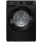 Gorenje WNEI84AS/B Elöltöltős fekete mosógép 8 kg Gőzös 1400/p Inverter motor A energiaosztály