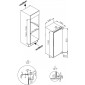 Amica EKSS361210 Beépíthető hűtő kisfagyasztóval 102 cm