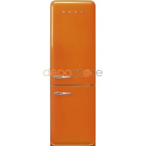 SMEG FAB32ROR5 Alul fagyasztós NoFrost Retro hűtő 331 liter 197 cm jobbos, narancs