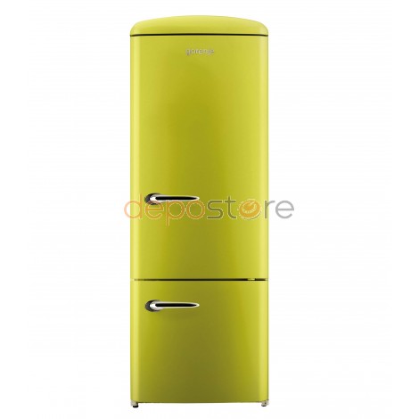 Gorenje RK60319OAP A++, 170 cm, 304 liter, kombinált, alul fagyasztós retró hűtőszekrény,