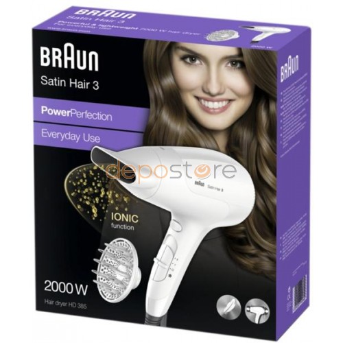 Braun Satin-Hair 3 HD385 IONTEC Hajszárító 2000W