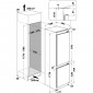 Hotpoint HAC18T311 Beépíthető kombninált hűtő NoFrost 178 cm (szépséghibás)