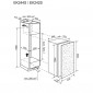 Electrolux EK242SRBR Beépíthető hűtőszekrény fekete| OptiSpace| 126 cm