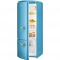 Gorenje RK60319OBL kombinált, alul fagyasztós retró hűtőszekrény, kék színben