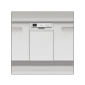 Sharp QW-HS24S472W beépíthető mosogatógép, A+++, 45 cm, 10 teríték, fehér