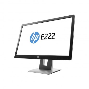 LCD HP 22" E222; black/silver, B+;1920x1080, 1000:1, 250 cd/m2, VGA, HDMI, DisplayPort, USB Hub, AG