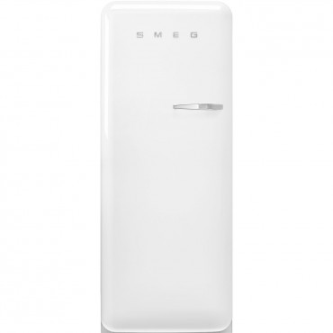 SMEG FAB28LWH5 Egyajtós hűtő retro design, 150 cm magas, 244+26 liter, balos, fehér
