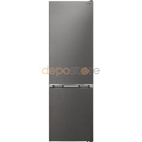 Sharp SJ-NBA32DMXPB Alulfagyasztós NoFrost hűtőszekrény, 200 cm