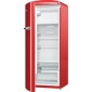 Gorenje ORB153RD-L A+++ Egyajtós, Retró hűtőszekrény, Piros Balos 154 cm