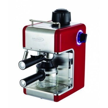 Hauser CE-929 Presszó Kávéfőző Piros 4 csésze 800W