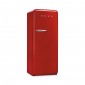 SMEG FAB28RRD5 Egyajtós hűtő retro design, 150 cm magas, 244+26 l űrtartalom, jobb oldali pántok, Piros
