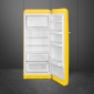 SMEG FAB28RYW5 Egyajtós hűtő retro design, 150 cm magas, 244+26 liter, jobbos, sárga
