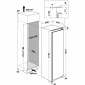 Whirlpool ARG18480  A+ Egyajtós beépíthető hűtőszekrény fagyasztóval 292 liter