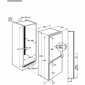 AEG SCS61800S1 beépíthető kombinált hűtőszekrény