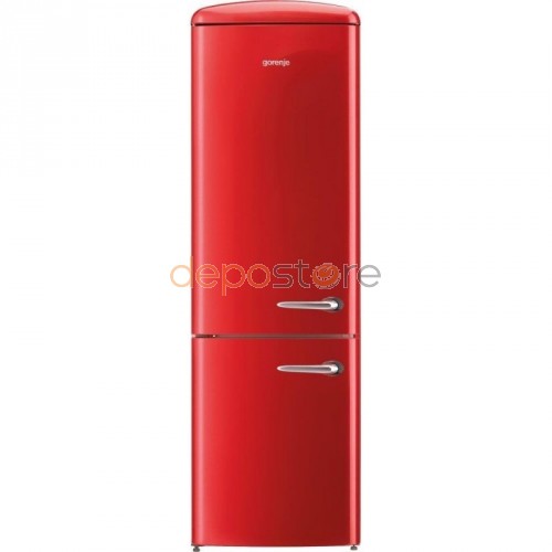 Gorenje ORK193RD-L A+++ Retro Kombinált hűtő Balos Piros (