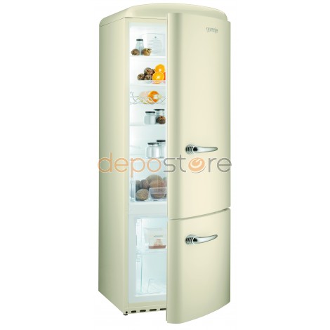 Gorenje RK60319OC A++ Retro Alulfagyasztós hűtő Krém szín jobbos