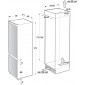 Gorenje NRKI4182P1 Beépíthető Kombinált NoFrost hűtőszekrény, 177 cm, 246 liter