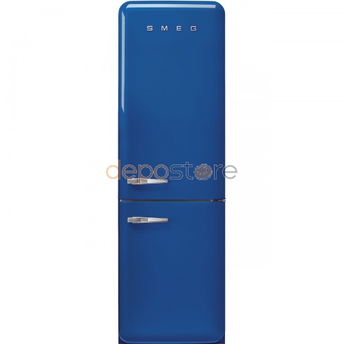 SMEG FAB32RBE5 Alul fagyasztós NoFrost Retro hűtő 331 liter 197 cm jobbos, kék