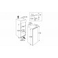 Atag KD62122A Beépíthető Egyajtós hűtőszekrény  A++ 122cm