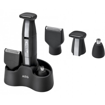 AEG PT 5675 3 az 1-ben borotva, borotválkozáshoz, orr és fülszőr nyíráshoz, Fekete/Ezüst