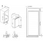 AMICA EVKS16172 Beépíthető hűtőszekrény , A+, 88 cm