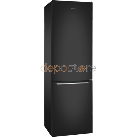 AMICA KGC15495S Kombinált hűtő 180 cm 250 liter fekete