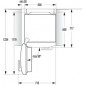Gorenje ONRK193BK-L Retro alulfagyasztós hűtőszekrény, A+++ , No Frost, 194 cm