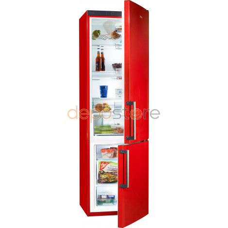 Gorenje K8900RD Alulfagyasztós hűtőszekrény A+++ 200 cm magas Piros