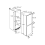 AEG SCB41411LS Beépíthető Alulfagyasztós hűtő, 144 cm, A+