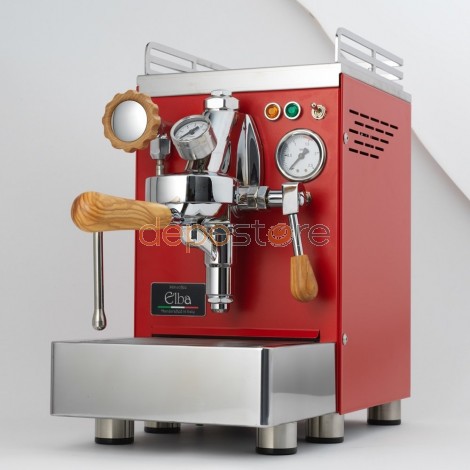 969.coffe Hand made in Italy ElbaIV V02 All Red Professzionális kávéfőző
